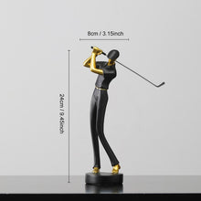 Load image into Gallery viewer, Abstract Golfer figurines
