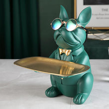 Load image into Gallery viewer, Cool French Bulldog Golden Tray
