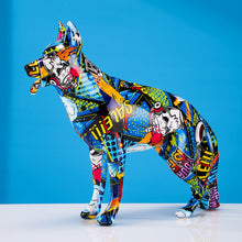 Load image into Gallery viewer, Graffiti Dog Statuette
