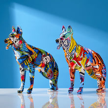 Load image into Gallery viewer, Graffiti Dog Statuette
