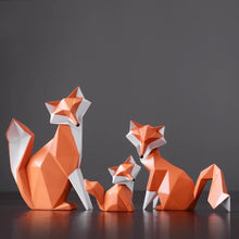 Load image into Gallery viewer, Geometric Orange Fox Figurine

