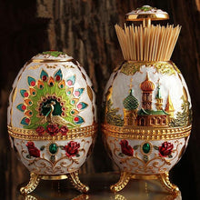 Load image into Gallery viewer, Vintage Faberge Egg Toothpick Holders Toothpick Holders Lora Secret Store 
