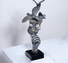 Load image into Gallery viewer, Abstract Retro Thinker Sculpture
