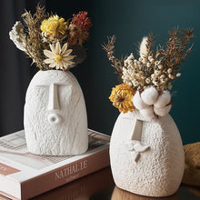 Load image into Gallery viewer, Ceramic Abstract Face Vase
