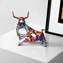 Load image into Gallery viewer, Street Graffiti Bull Sculptures
