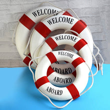 Load image into Gallery viewer, Nautical Lifebuoy Wall Hanging
