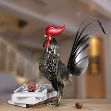 Load image into Gallery viewer, Iron Rooster Sculpture
