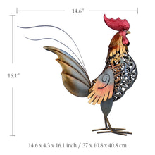 Load image into Gallery viewer, Iron Rooster Sculpture
