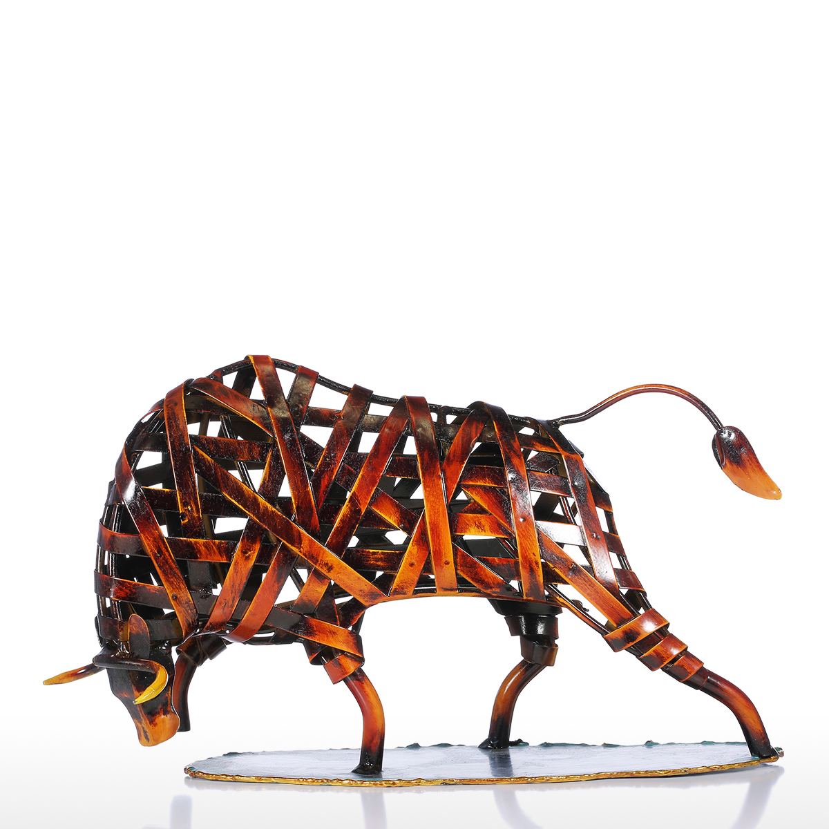 Metal Raging Wildlife Sculpture – Arte Attic