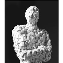 Load image into Gallery viewer, Black &amp; White Pixel Figurine
