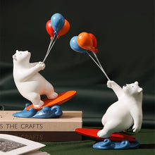 Load image into Gallery viewer, Balloon Polar Bear Surfer
