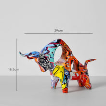 Load image into Gallery viewer, Street Graffiti Bull Sculptures
