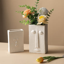 Load image into Gallery viewer, Ceramic Abstract Face Vase
