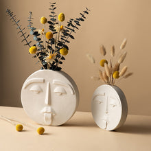 Load image into Gallery viewer, Ceramic Abstract Face Vase
