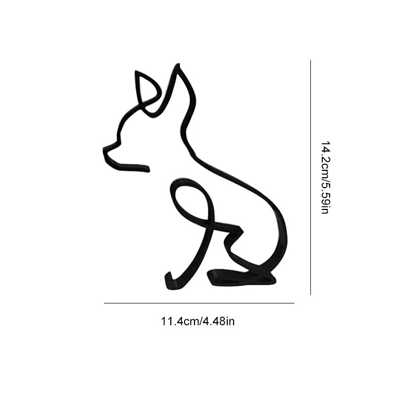 Wrought Iron Dog Miniature