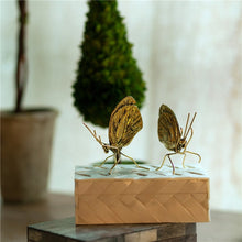 Load image into Gallery viewer, Golden Metal Butterfly Ornament
