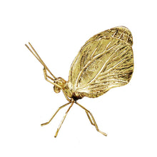 Load image into Gallery viewer, Golden Metal Butterfly Ornament
