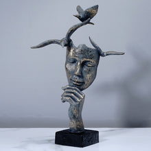 Load image into Gallery viewer, Abstract Retro Thinker Sculpture

