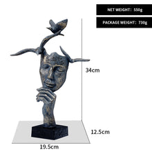 Load image into Gallery viewer, Abstract Retro Thinker Sculpture
