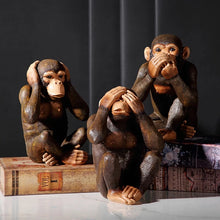 Load image into Gallery viewer, Wild Three Wise Monkeys
