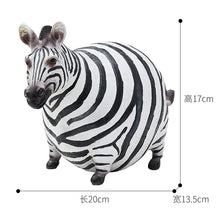 Load image into Gallery viewer, Chubby Zebra Figurine
