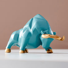 Load image into Gallery viewer, Geometric Bull Figurines
