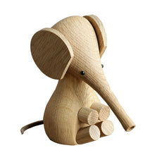 Load image into Gallery viewer, Wooden Elephant Figurine
