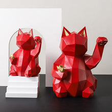 Load image into Gallery viewer, Geometric Maneki Cat
