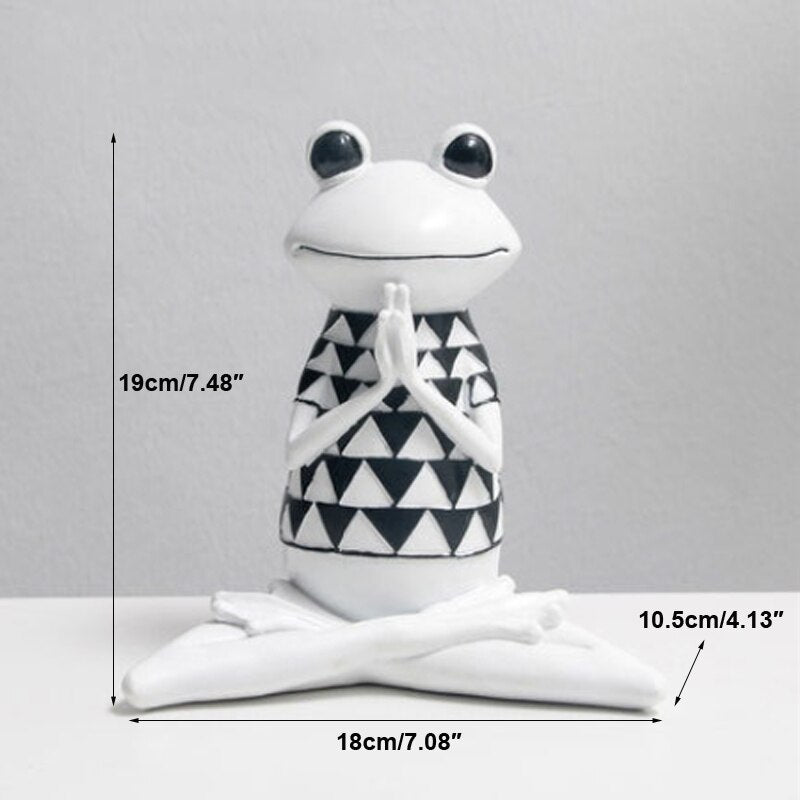 Yoga Frog Sculpture