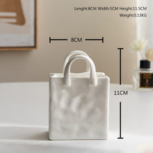 Load image into Gallery viewer, Ceramic Bag Shaped Vase
