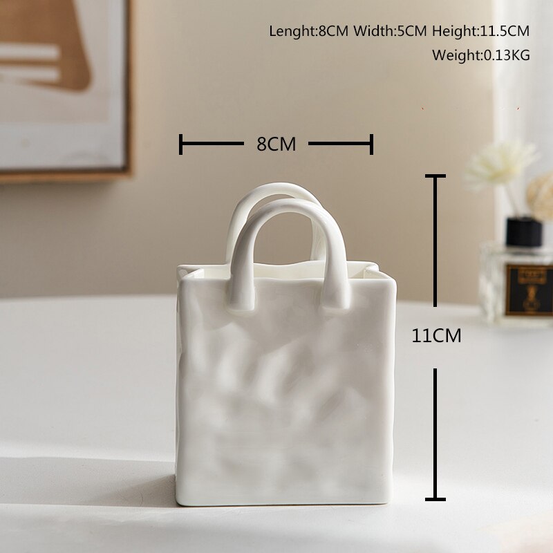 Ceramic Bag Shaped Vase
