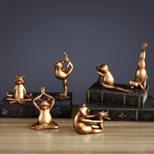 Load image into Gallery viewer, Yoga Frogs Figurines (6pcs)
