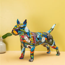 Load image into Gallery viewer, Graffiti Bull Terrier Statuette
