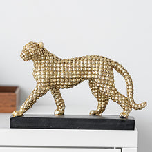 Load image into Gallery viewer, Abstract Golden Cheetah Figurine
