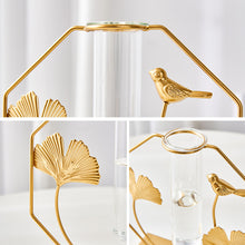 Load image into Gallery viewer, Golden Glass Tube Vase
