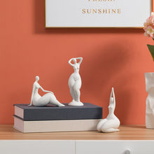 Load image into Gallery viewer, Ceramic Abstract Woman Art Figurine
