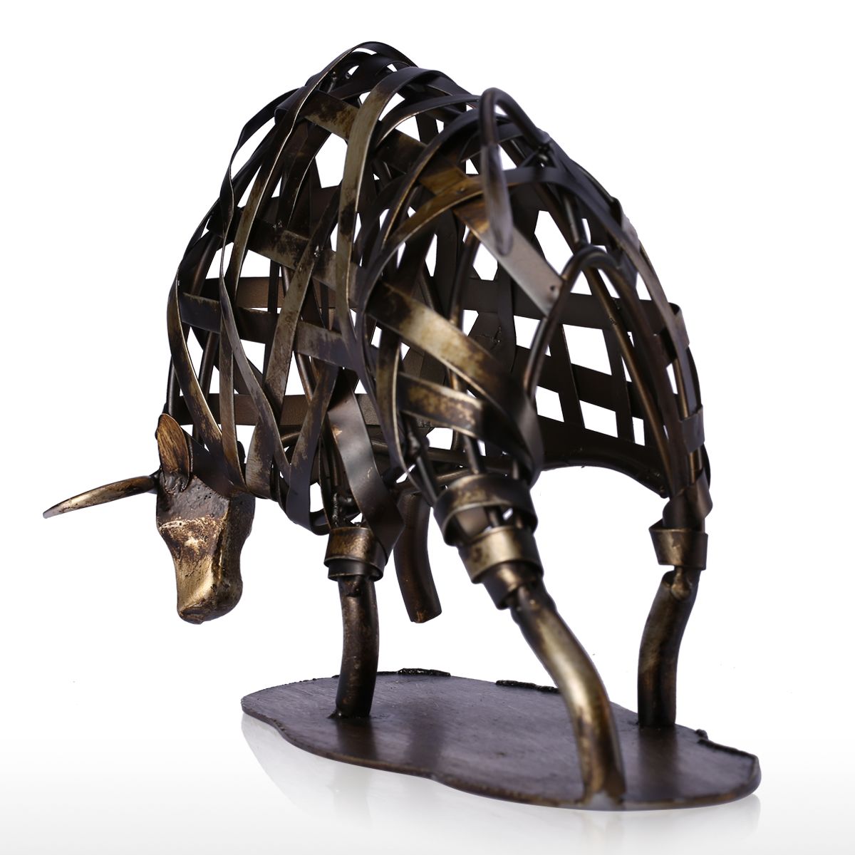 Metal Raging Wildlife Sculpture – Arte Attic