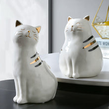 Load image into Gallery viewer, Ceramic Cat Vase Decor
