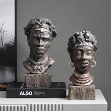 Load image into Gallery viewer, Retro Tribal African Figurines
