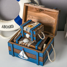 Load image into Gallery viewer, Mediterranean Wooden Storage Box
