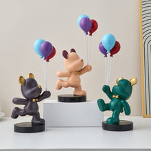 Load image into Gallery viewer, Abstract Bear with Balloons
