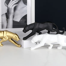 Load image into Gallery viewer, Geometric Black Panther Sculpture
