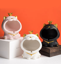 Load image into Gallery viewer, Ceramic Laughing Cat Storage/Astray
