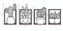 Load image into Gallery viewer, Wooden Flora Wall Decor (4pcs)
