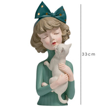 Load image into Gallery viewer, Pet Lover Girl Sculpture
