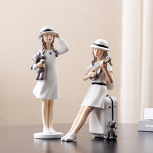 Load image into Gallery viewer, Summer Travel Girls Figurine
