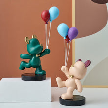 Load image into Gallery viewer, Abstract Bear with Balloons
