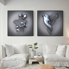 Load image into Gallery viewer, Metal Abstract Lovers
