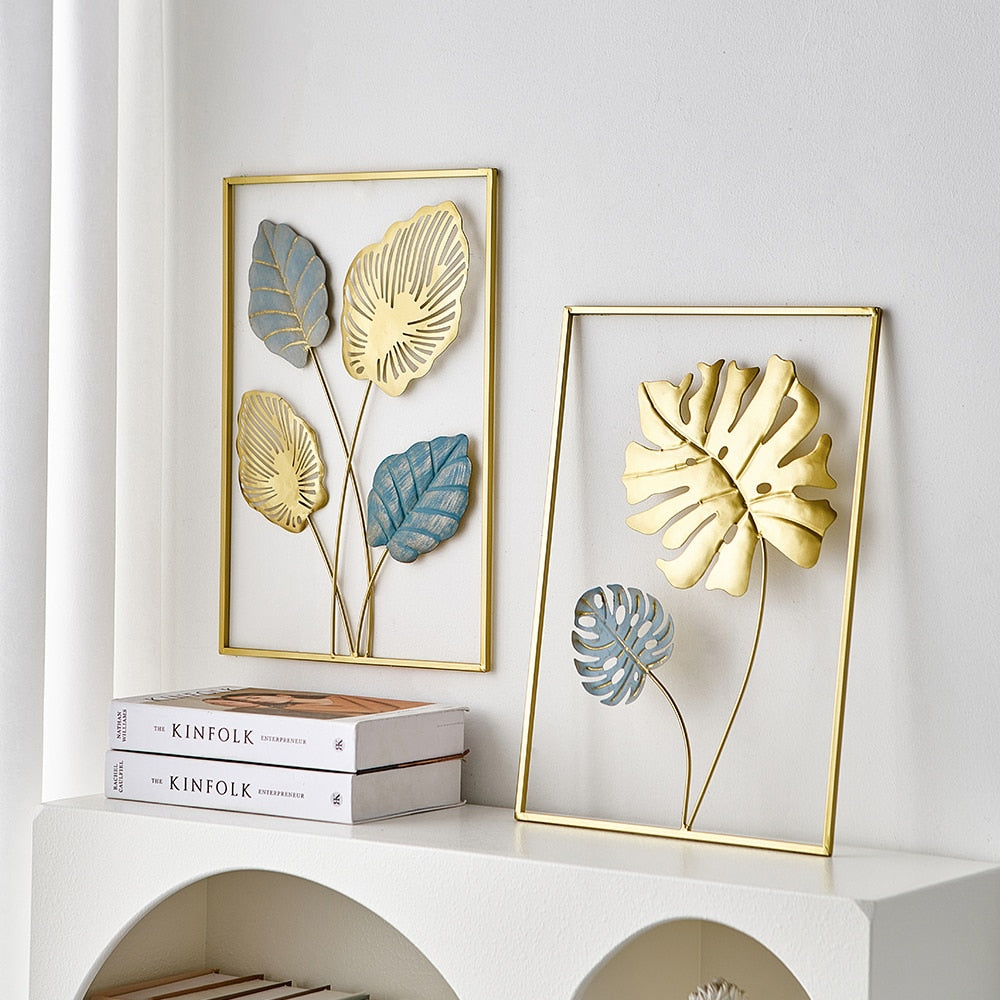 Colección de arte de pared de hojas metálicas de HomeSense