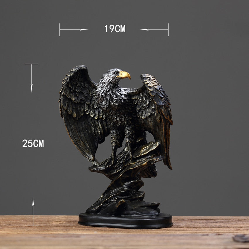 Black Hawk Eagle Sculpture